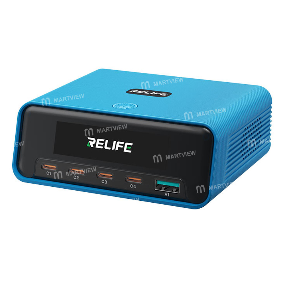 relife q8-165w-gan-intelligent-multi-port-digital-display-charger-up-to-140w-single-port-output-2