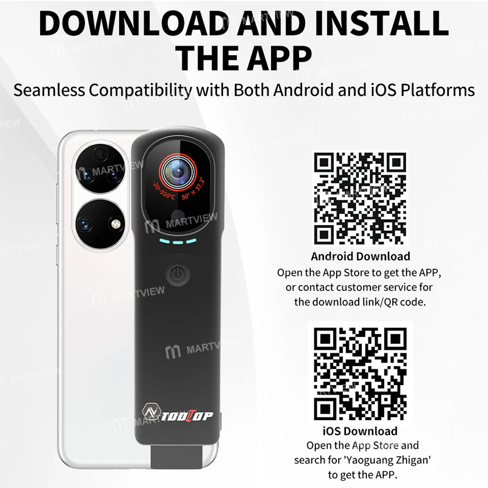 tooltop t9-wireless-wifi-thermal-imaging-camera-with-visible-light-compatible-with-android-ios-15