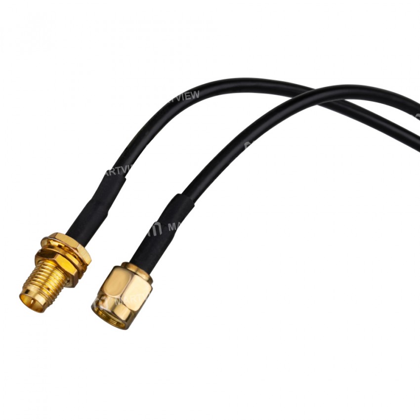 RG174 RP-SMA/SMA Extension Cable Copper Feeder Wire for WiFi Network Card Router