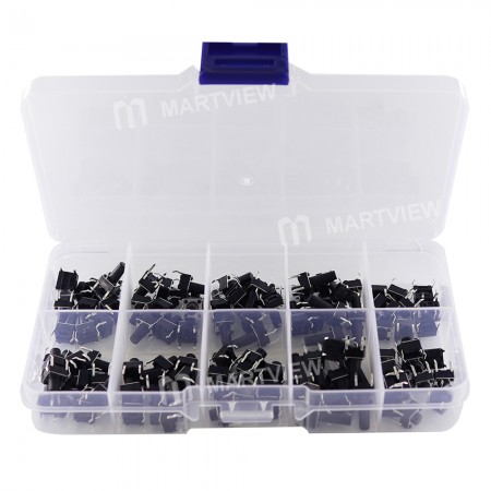 10 Models Mix 4.3 to 13mm Height 6x6mm Tact Switch Button - 100Pcs