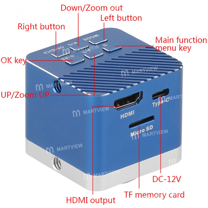 0.7X-5X Full HD 4K Large Field of View Industrial Electronic 3D Microscope Set