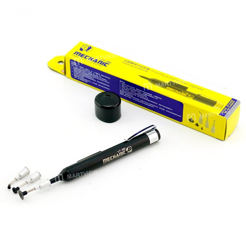 Mechanic LT201 IC Pick Up Vacuum Sucking Pen with 3 Suction Cups Sucker Pen for Phone Repair