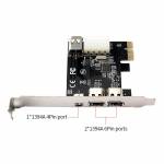 PCI-E 1X to 1394 3-port DV High-definition Video Capture Card with 2*1394A 6Pin Ports & 1*1394A 4Pin