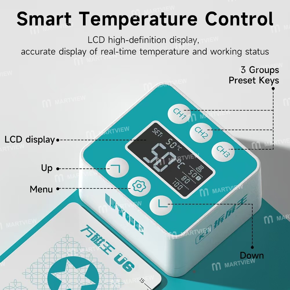 uyue k1-k2-lcd-screen-heating-separating-silicone-pad-for-mobile-phones-laptops-tablets-4
