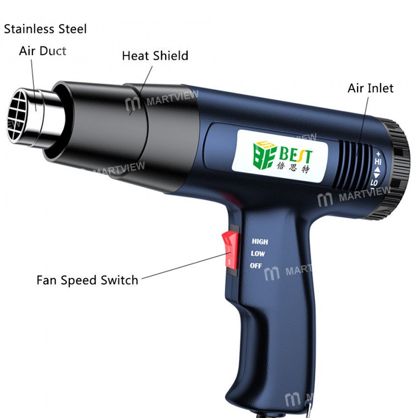 best 1600w-60-600c-hand-held-double-speed-thermostat-multifunction-electric-heat-gun-10