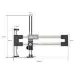 relife ms2-pro-universal-dual-bearing-dual-rod-microscope-stand-for-most-microscope-6