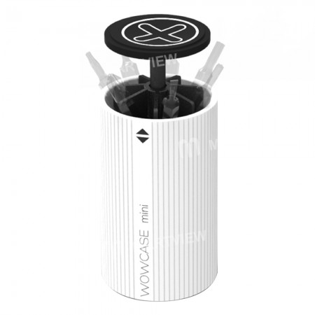 Wowcase Mini One Key Lift Bits Head Storage Box for Electric Screw Driver Bits