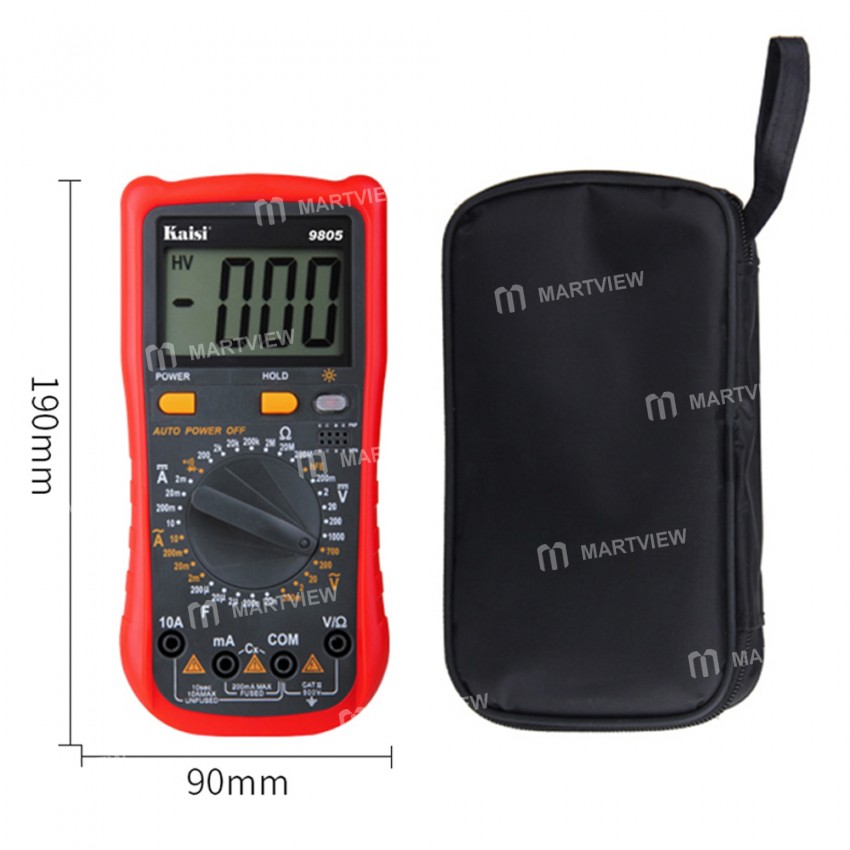 Kaisi 9805 Handheld Professional Precision Digital Multimeter with LCD Display
