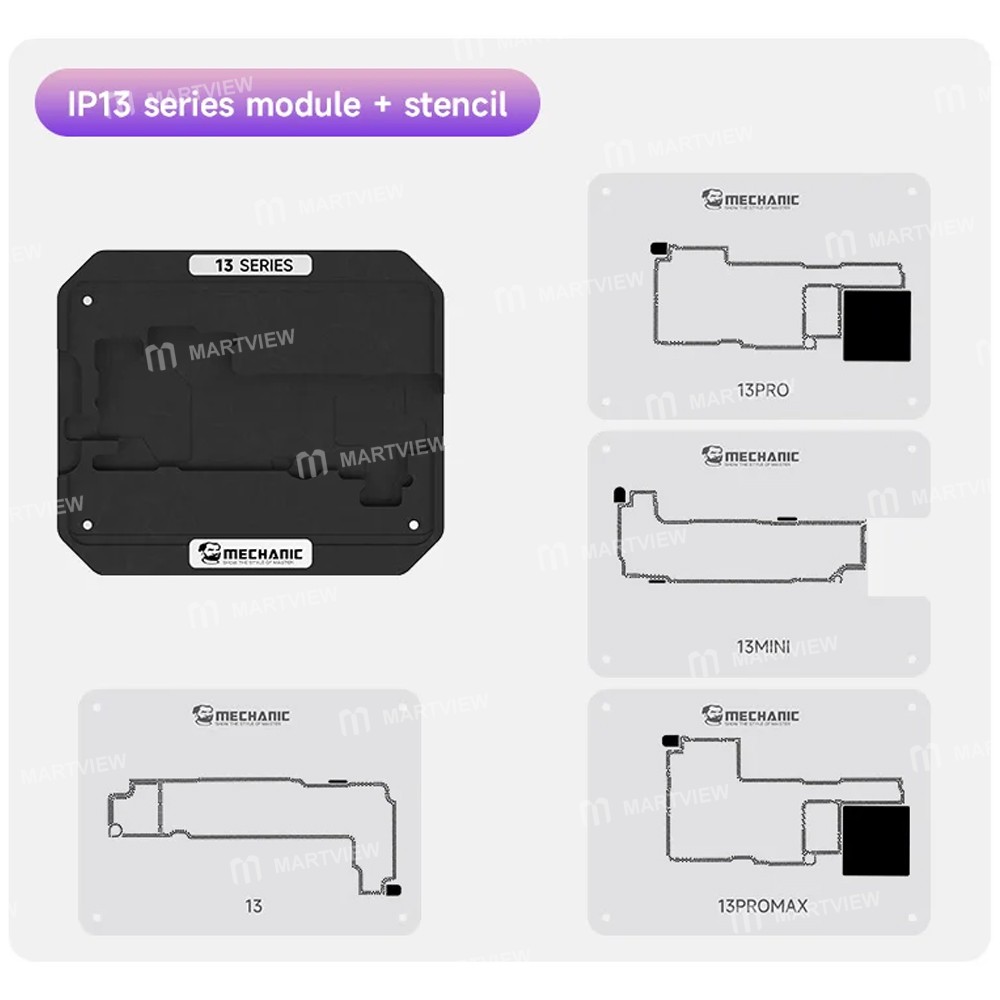 mechanic 251-middle-layer-tin-planting-bga-reballing-platform-set-for-iphone-x-to-16pro-max-10