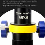 Mechanic MC75L-B3 Single Cylinder Design 0.7-4.5X Continuous Zoom with LED Light Microscope