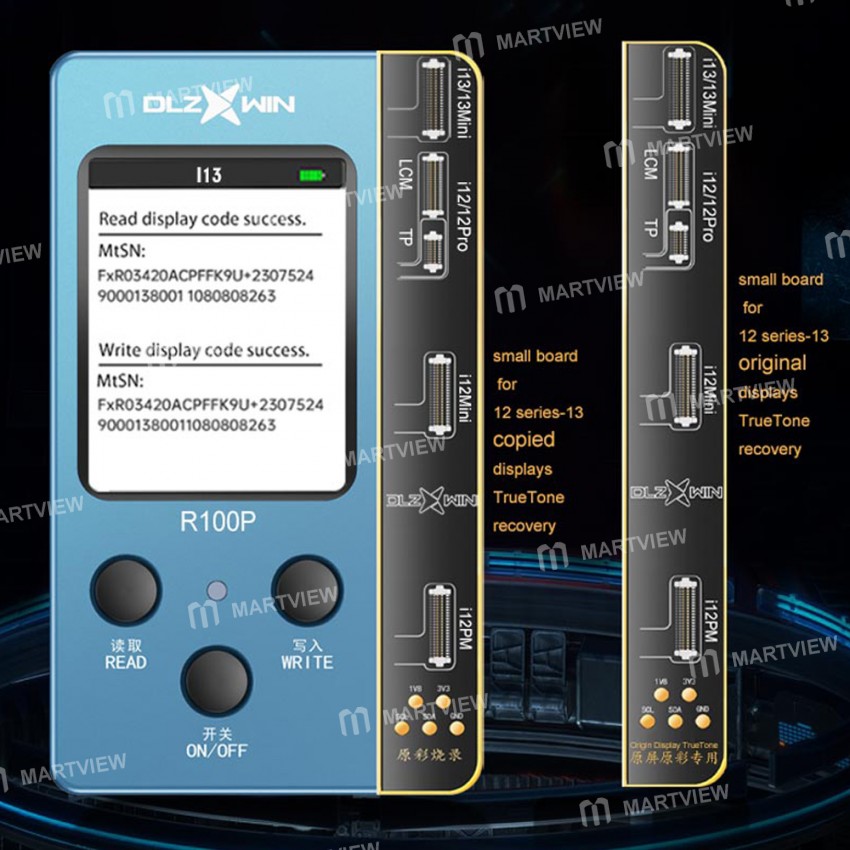 DL R100P Multifunctional Original Color Recovery Tester for iPhone 12 Full Series / 13 / 13 Mini