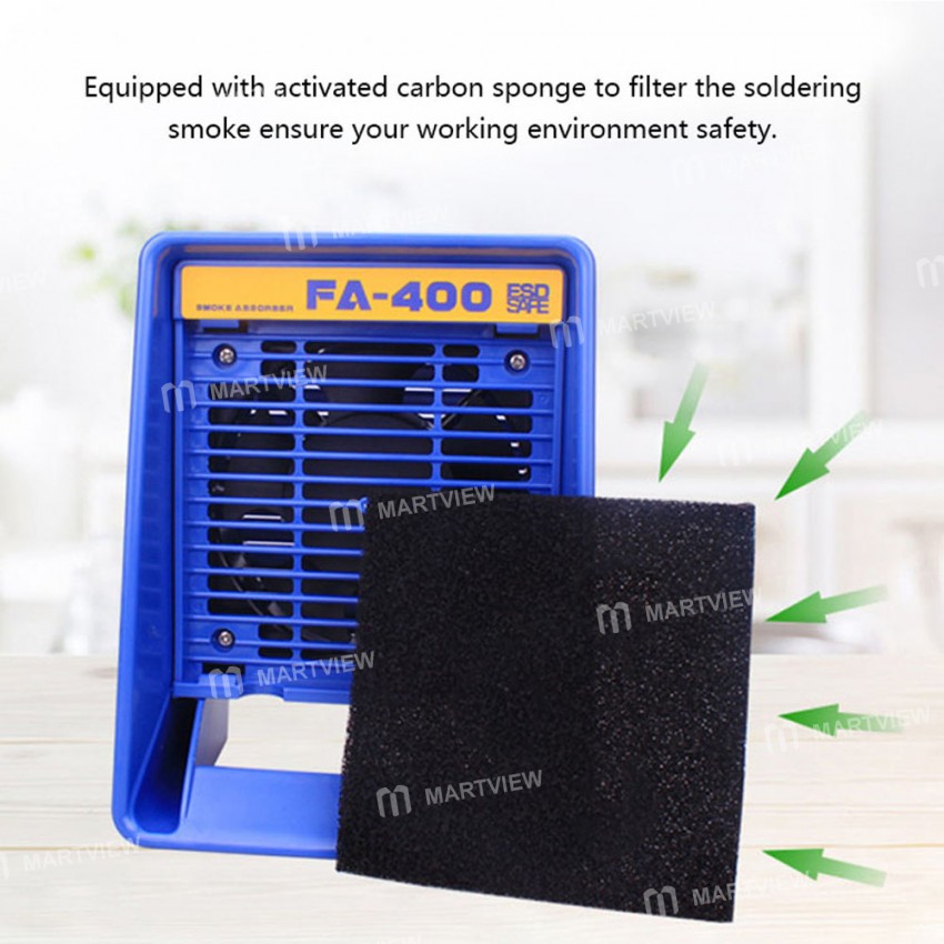 FA-400 ESD Fume Extractor Smoking Instrument with Filter