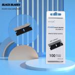 wylie wl-009-black-single-edge-blade-for-remove-phone-screen-holder-oca-polarizing-adhesive---100pcs