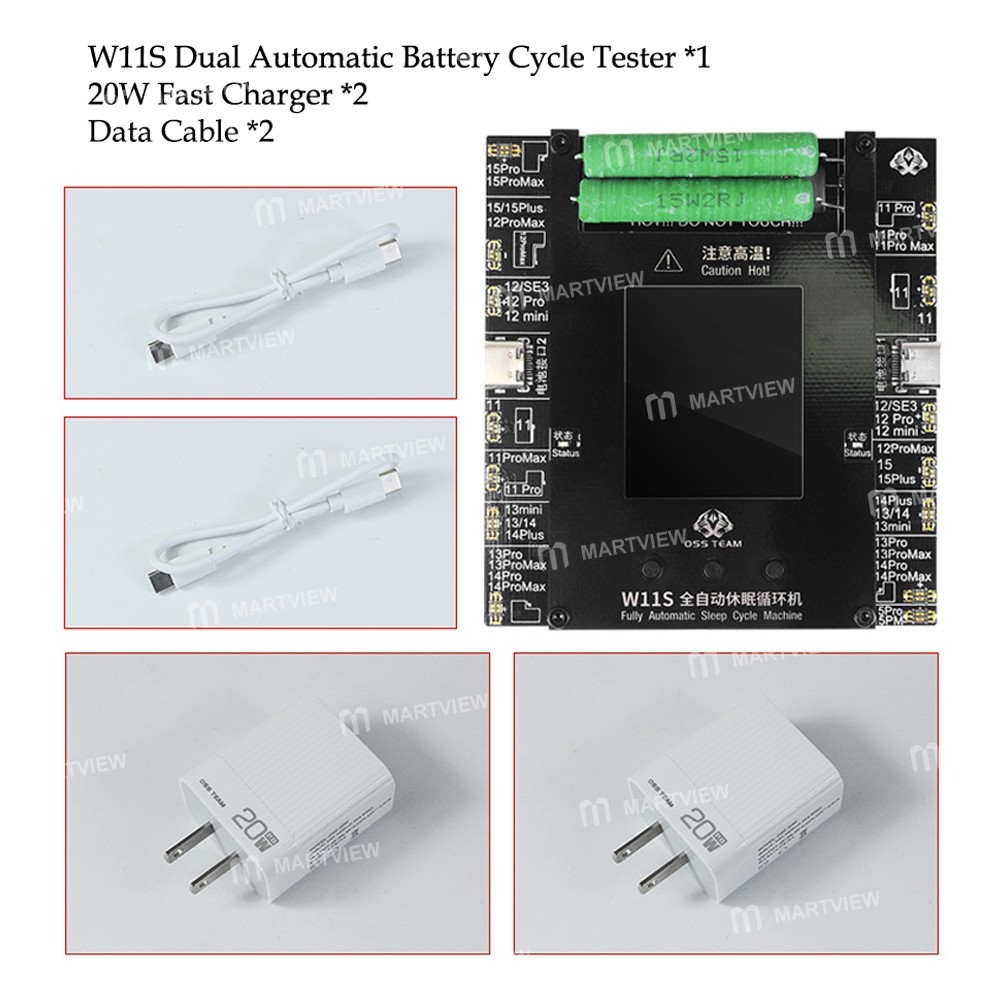 oss team-w11s-dual-channel-automatic-battery-cycle-tester-for-iphone-8-to-15pro-max-7
