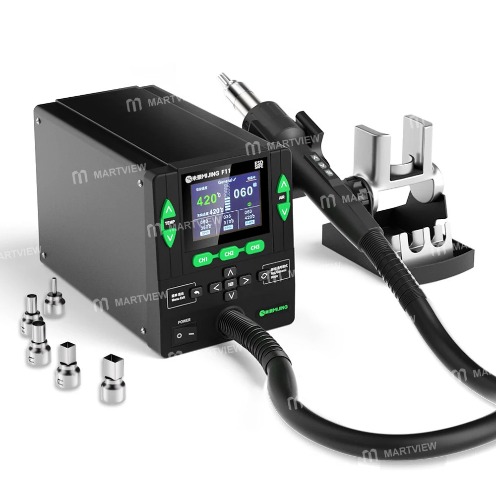 mijing mj-f11-1000w-multi-mode-adjustment-intelligent-smd-hot-air-gun-desoldering-rework-station-1
