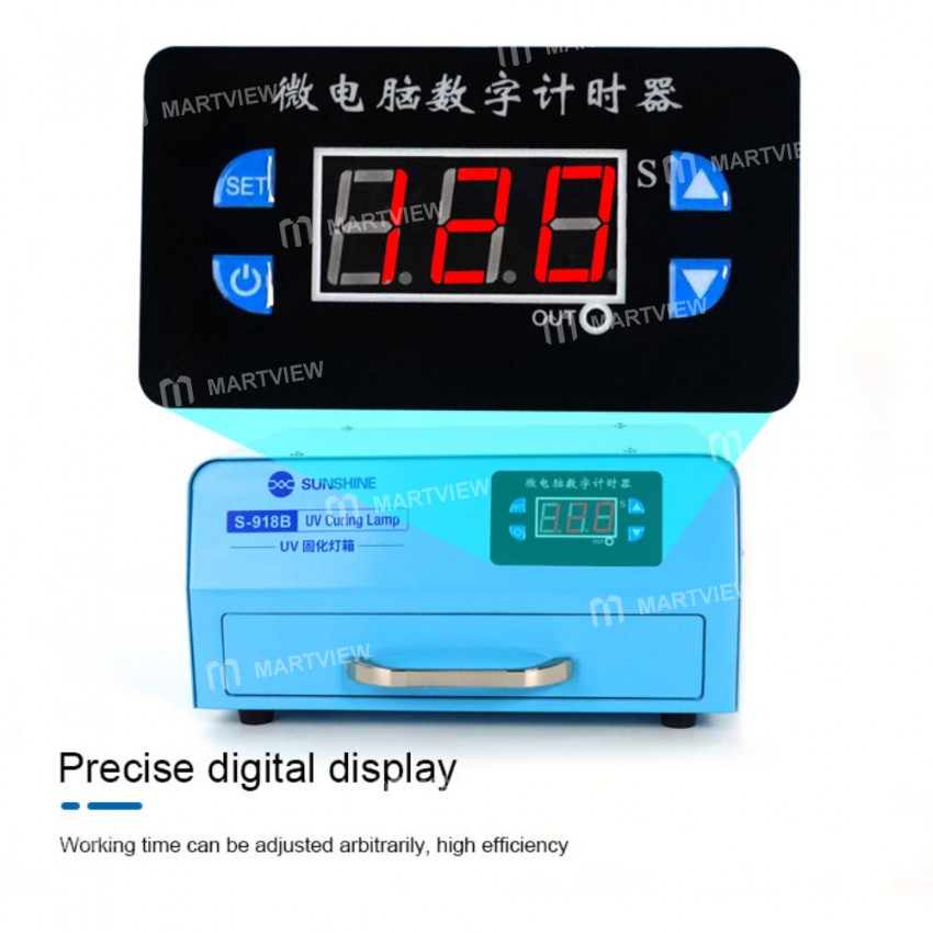 Sunshine S-918B UV Glue Curing Purple Light Box for OCA Bonding of Edge Glass