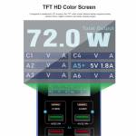 relife q4-72w-6-port-dual-pd-qc-smart-color-screen-fast-charger-with-smart-sleep-mode-11