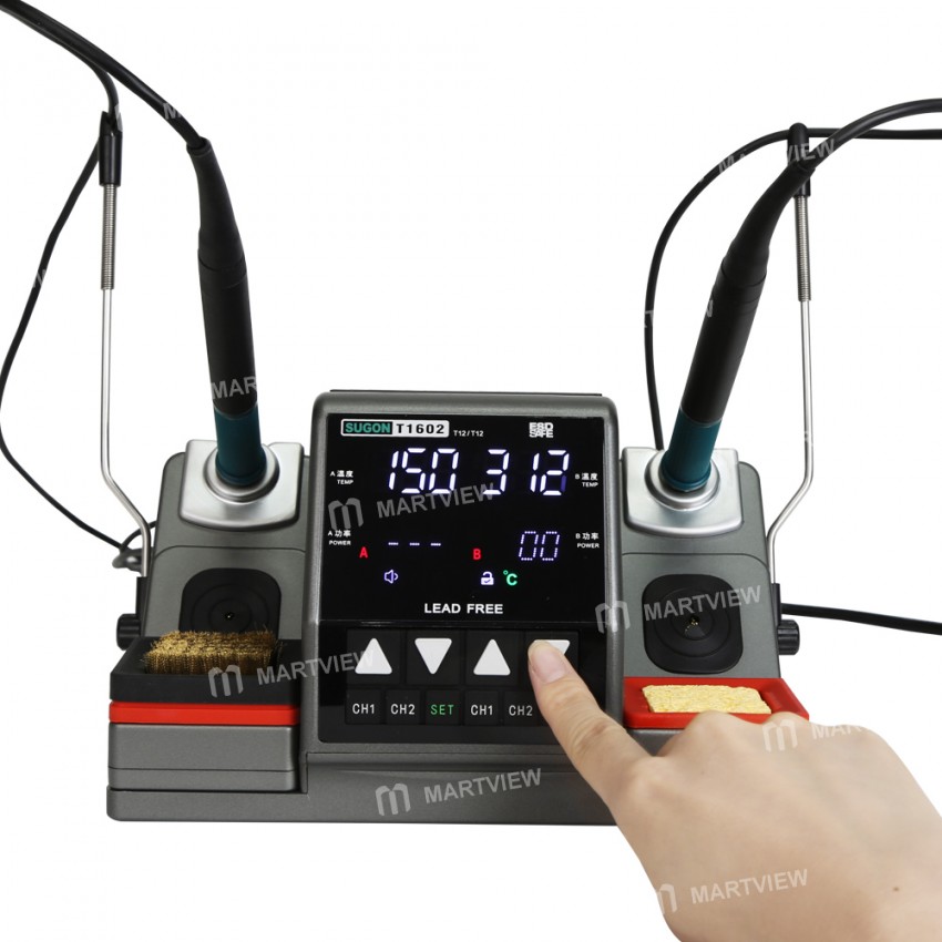 SUGON T1602 2in1 Lead-free Soldering Welding Rework Station