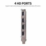 Obeya GT730 4H LP 4-Screen Graphics Card 2G / DDR3 / 64bit Memory Support Split Screen with 4 HD Por