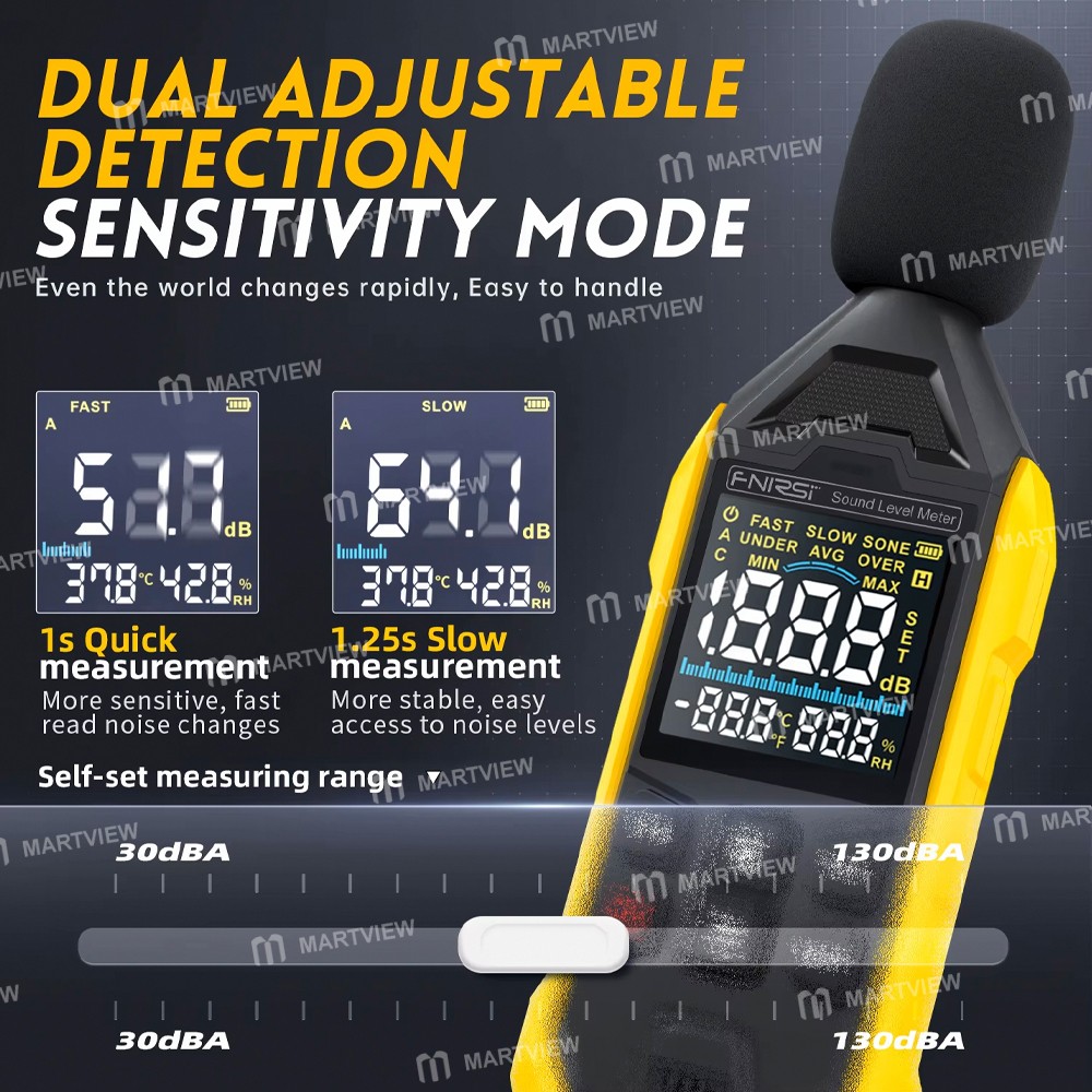 fnrisi fdm01-high-accuracy-digital-noise-meter-for-decibel-measurement-9