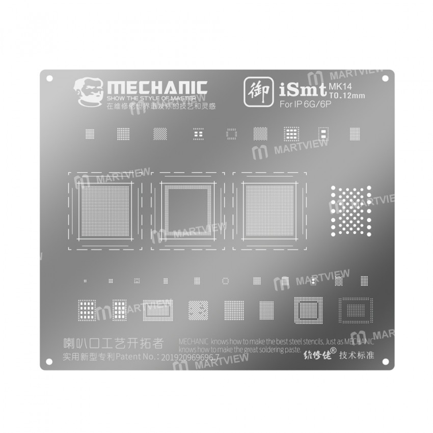 Mechanic iSmt Horn Design Universal BGA Plant Stencil Net for iPhone 6 / 6 Plus