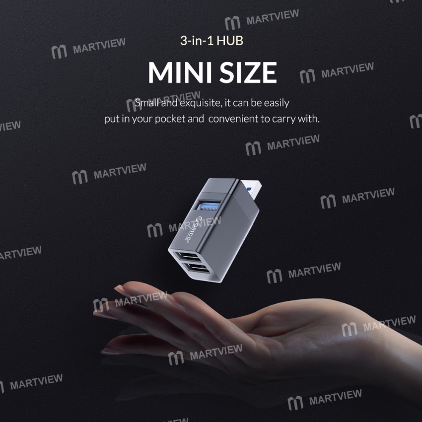 Orico MINI-U32L 3-in-1 Aluminum Alloy Material USB 3.0 Wireless Hub