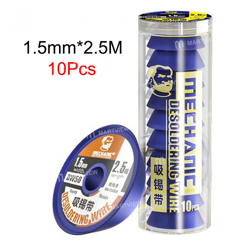 mechanic dw50-25m-low-residue-powerful-desoldering-wire-for-mobile-phone-pcb-board-repair-9