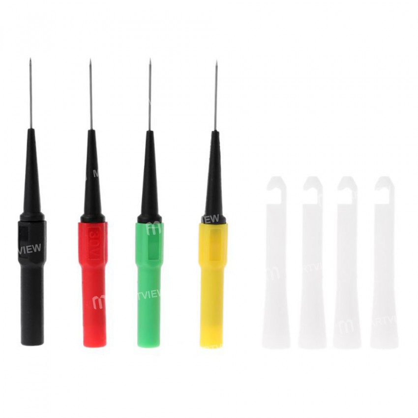 0.7mm Multimeter Pen Mini Piercing Probes Kit - 4Pcs