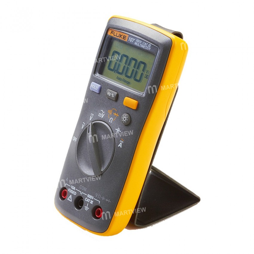 Fluke 107 Palm-sized Portable Digital Voltage Resistance Capacitance Multimeter AC/DC Volts Meter