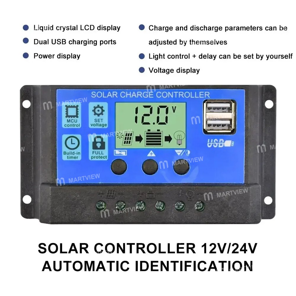 w88 multifunctional-household-12v24v-automatic-universal-solar-pv-panel-controller-7