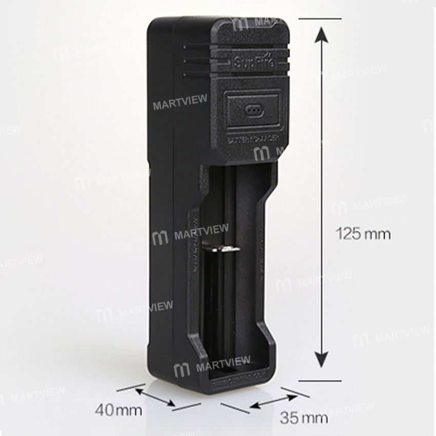 Supfire AC16 USB Smart Battery Charger for 18650/18350 /26650/14500/16340/18490/10440 Rechargeable B