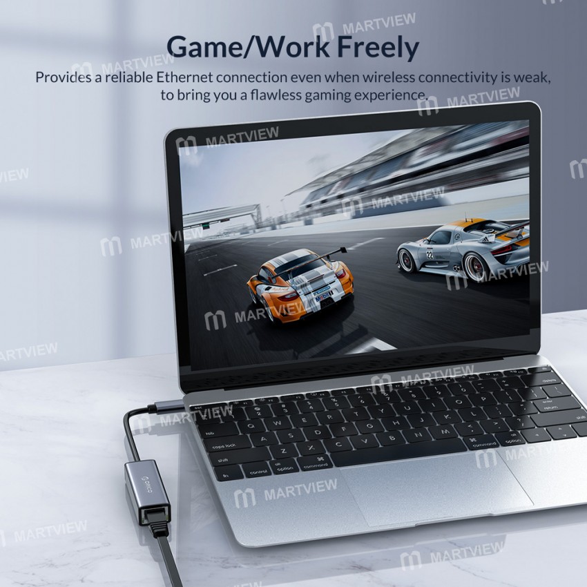 Orico XC-R45 Type-C to RJ45 Gigabit Ethernet Adapter Supports 1000Mbps Network Broadband Connection