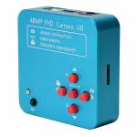 48MP HDMI USB 60FPS Microscope Camera with Adjusting Bracket 130X C-mounting Lens