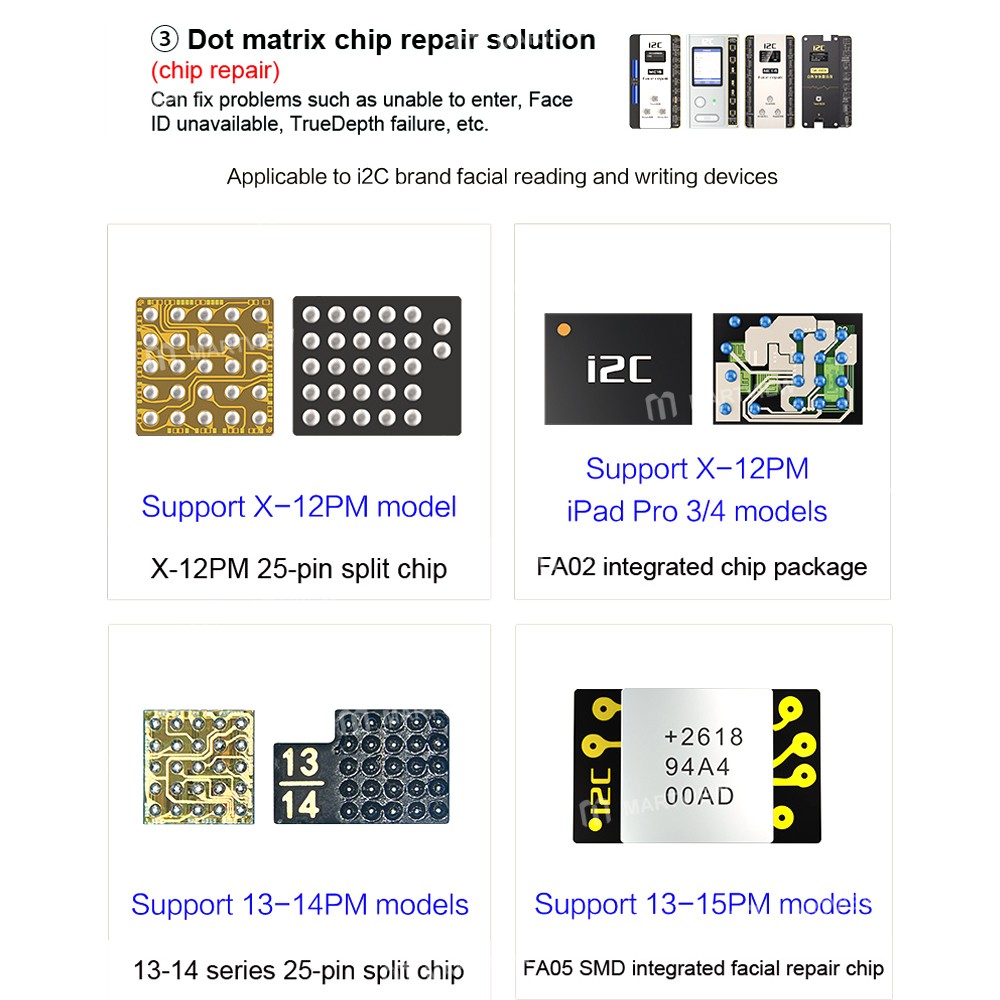 i2c mc15-dot-matrix-repair-instrument-for-iphone-x-to-15pro-max-ipad-pro-3-4-series-9