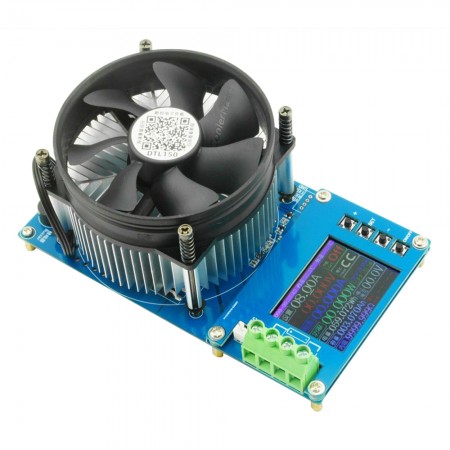 150W 20A Battery Capacity Monitor Tester Adjustable Electronic Load with 2.4-inch TFT Color Display