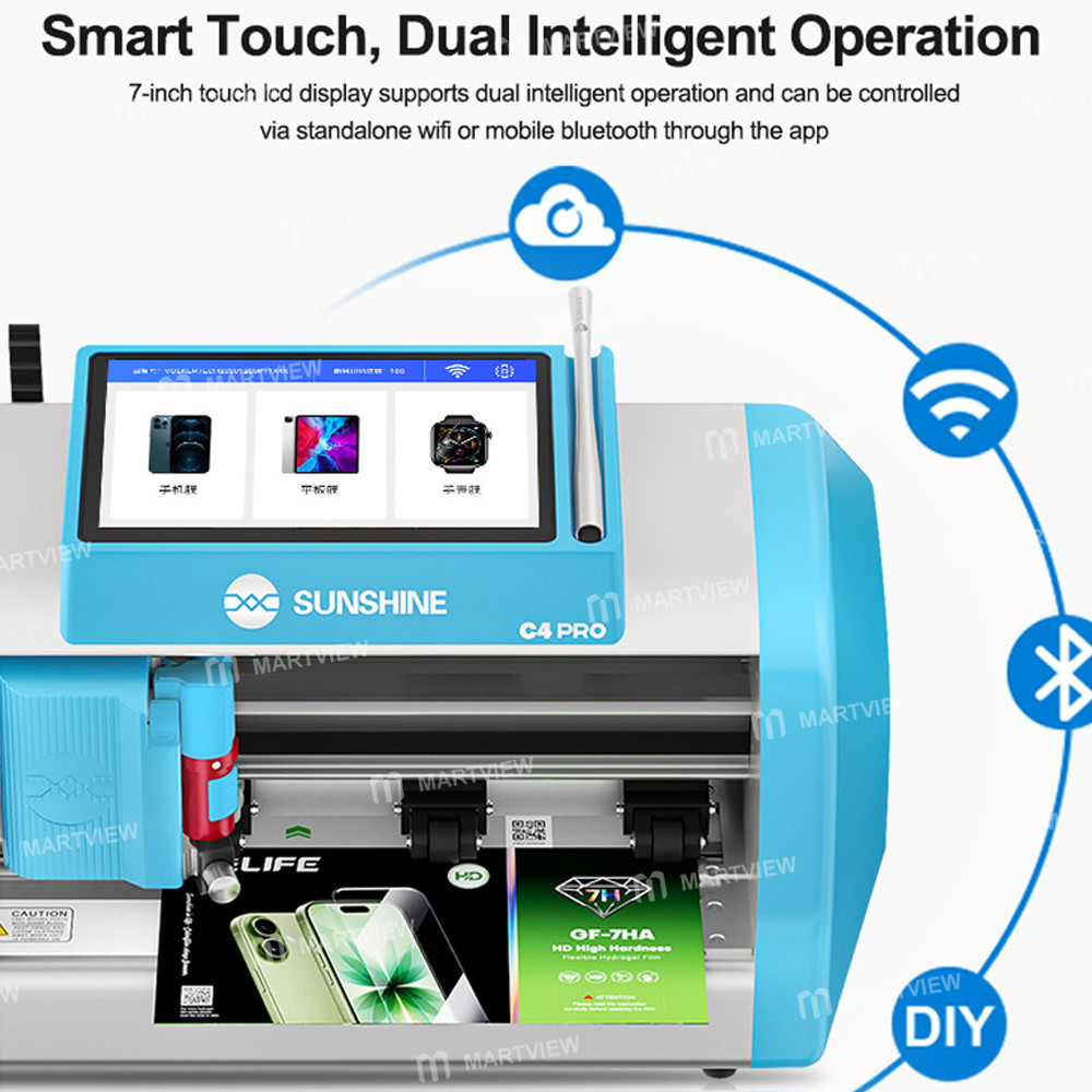 sunshine c4-pro-13-inch-intelligent-high-hardness-film-cutting-machine-for-7h-9h-ultra-hard-films-12