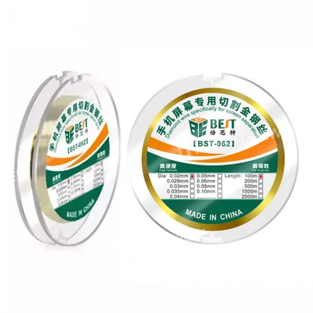 BST-062 100M Cutting Diamond Wire for LCD Display Screen Separator Repair