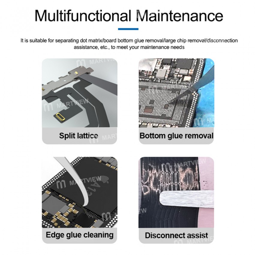 Sunshine SS-101F Chip Repair Advanced Blade Set for Separating Dot Matrix/Glue Removal/Chip Removal
