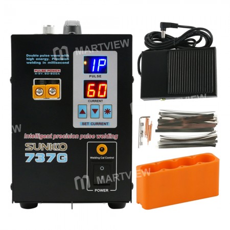 Sunkko 737G Double Pulse Dual Digital Display Lithium Battery Spot Welding Machine