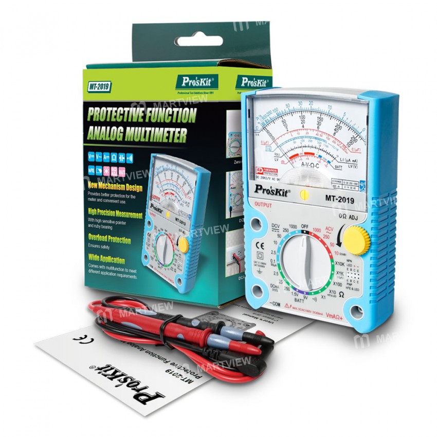 Pros'Kit MT-2019 High-precision Multi-function Pointer Analog Professional Multimeter