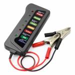 Mini 12V Car Battery Tester 6 LED Lights Display for Cars Motorcycle