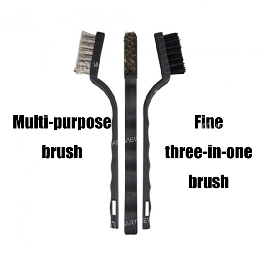 Sunshine SS-046 3in1 Gold Silver Anti-Static Steel Brush