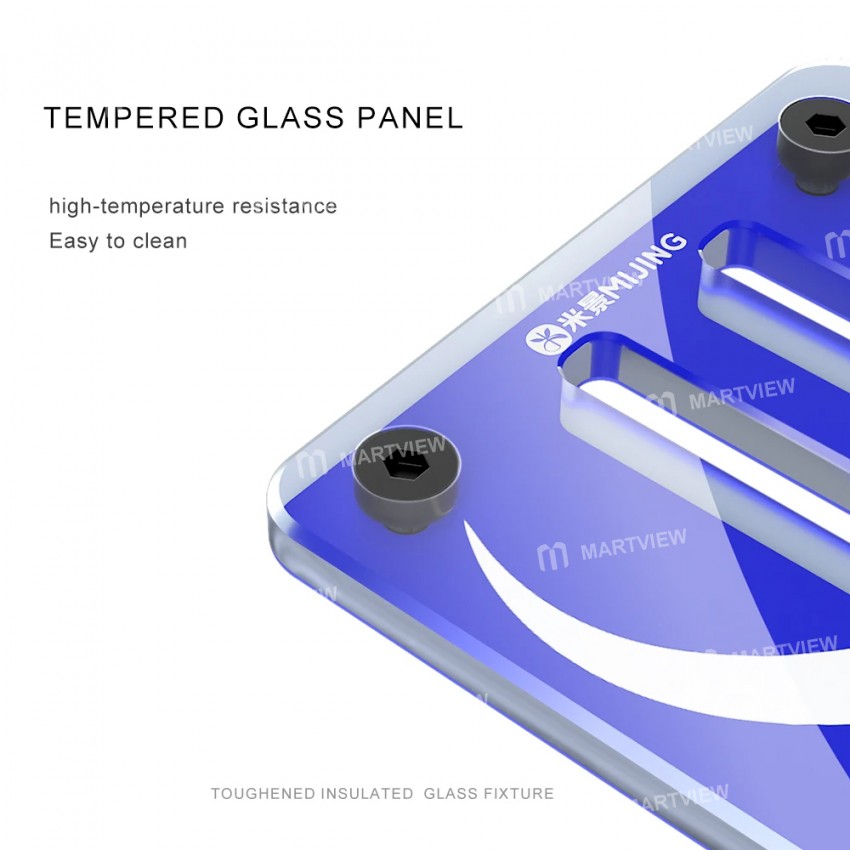 mijing gk11-gk12-mini-universal-toughened-insulated-glass-motherboard-repair-fixture-4