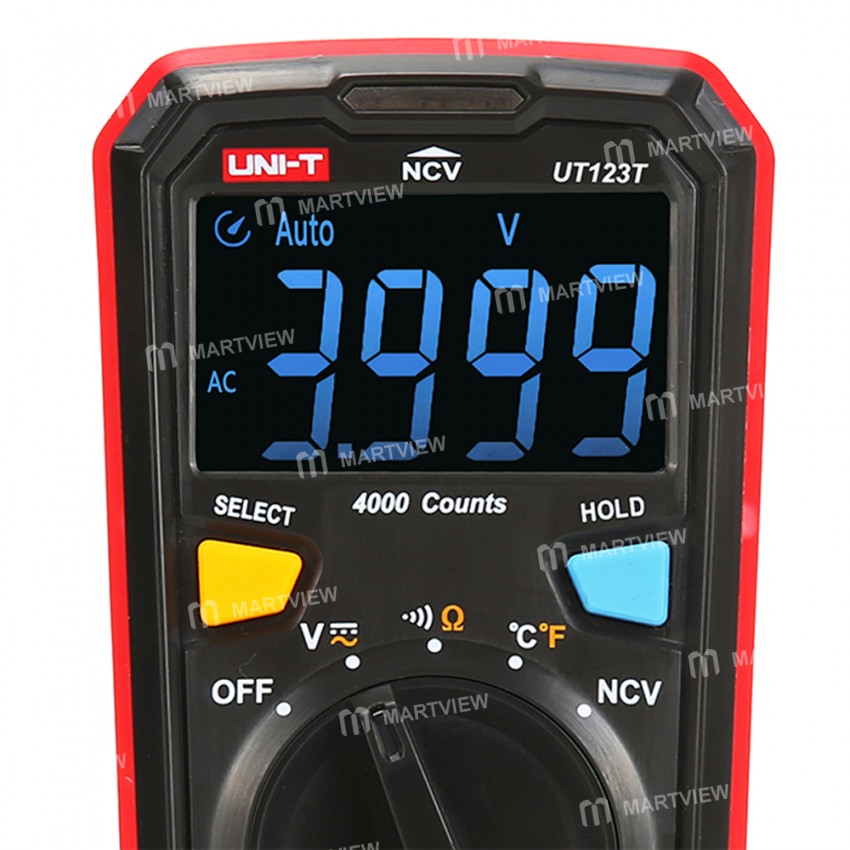 UNI-T UT123T Residential NCV Detection Mini Digital Multimeter with Color Screen