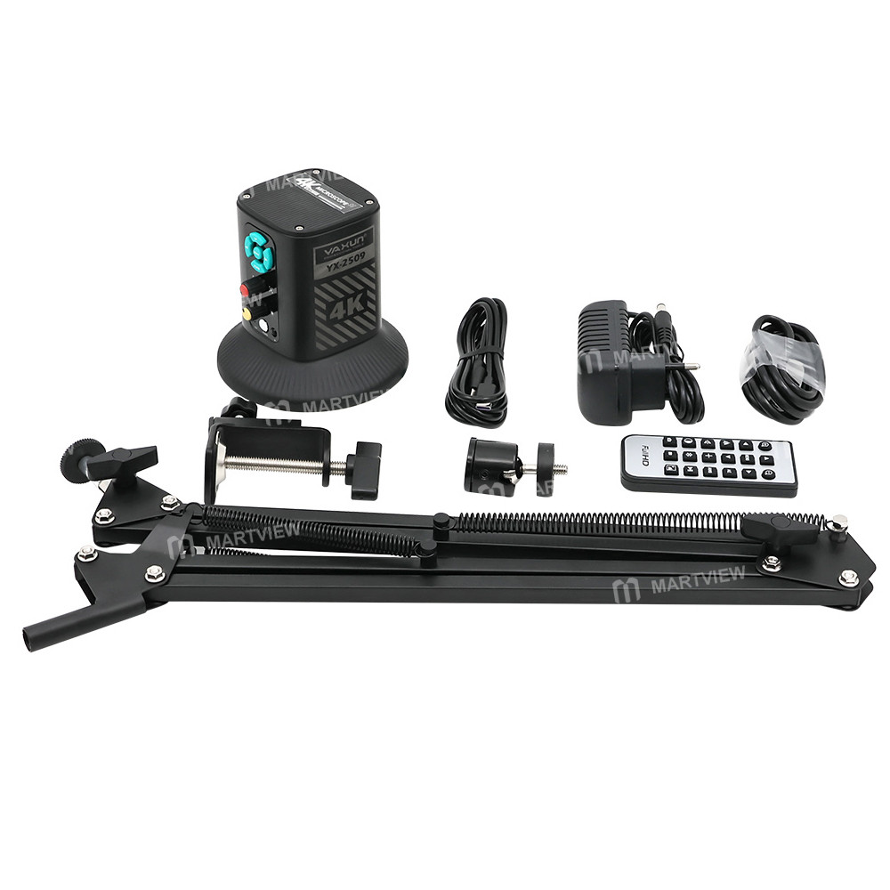 yaxun yx-2509-sony-829mp-cmos-sensor-measurement-4k-electron-microscope-with-universal-stand-6