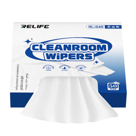 New Update Relife RL-045 Boxed Ultra-Fine Dust-Free Cloth Specially for Repair Cleaning - 50Pcs