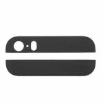 Replacement OEM back cover top bottom glass lens for iPhone 5s black