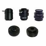SZMCTV 1 / 2 1 / 3 0.5X 1X C-mount Adapter Lens for Simul-Focal Trinocular Stereo Microscope