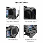 action camera-video-cage-metal-vlog-case-protective-housing-6