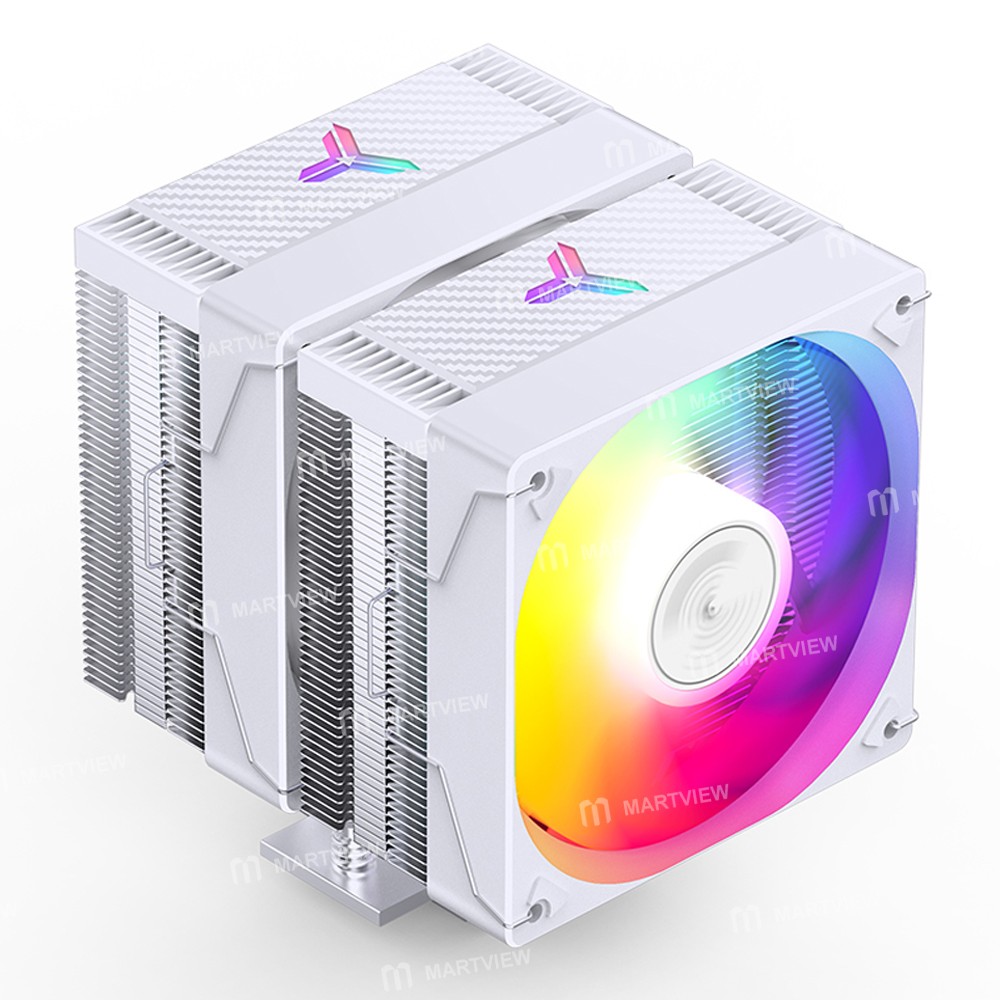 jonsbo cr-3000e-argb-6-heatpipe-dual-pwm-fan-cpu-tower-air-cooled-radiator-for-intel-lga1700-amd-am4